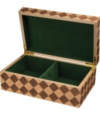Šachmatų figūrų dėžutė Philos Checkered, 95 mm