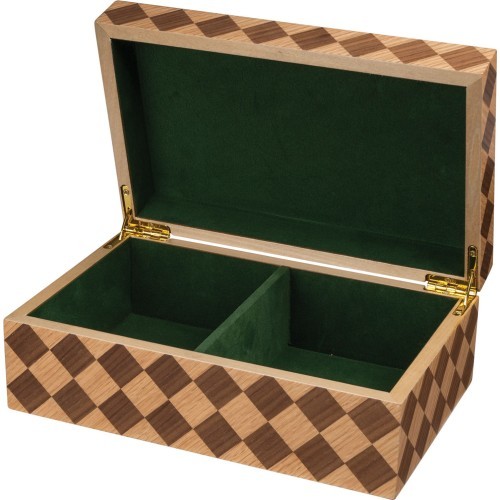 Šachmatų figūrų dėžutė Philos Checkered, 95 mm