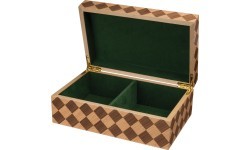 Коробка для шахматных фигур Philos Checkered, 95 мм