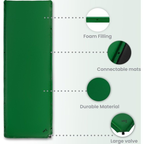 NC4050 GREEN SELF-INFLATING MAT NILS CAMP