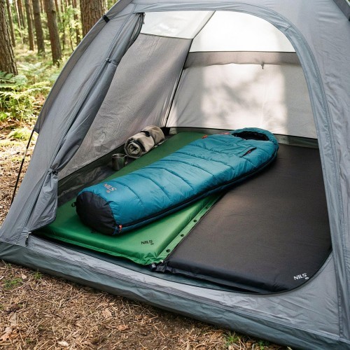 Самонадувающийся коврик Nils Camp NC4050, чёрный