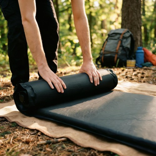 NC4050 BLACK SELF-INFLATING MAT NILS CAMP