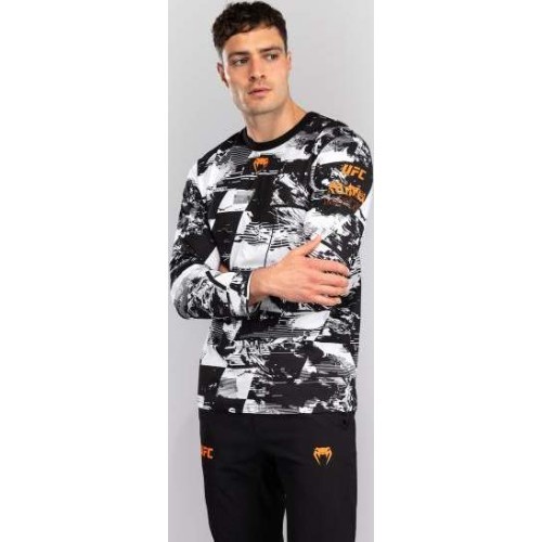 Men's UFC Zenith by Venum White Authentic Fight Week Long Sleeve T-Shirt