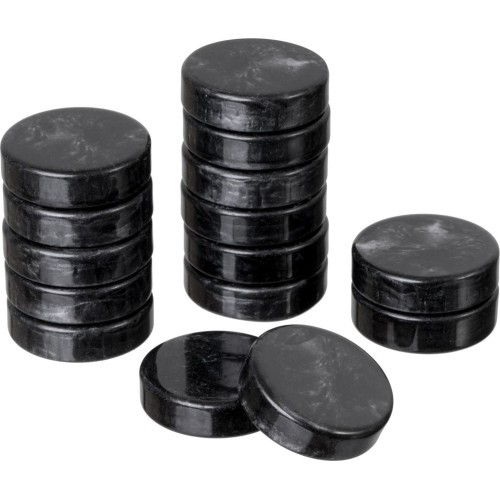Philos Backgammon Playing Pieces Set M 28 mm b/w