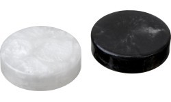 Philos nardų žaidimo figūrėlių rinkinys, 34 mm, juoda/balta