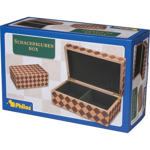 Коробка для шахматных фигур Philos Checkered, 95 мм