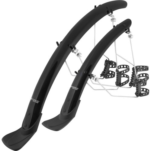 Skydeliai FORCE WIN38 Aluflex 28" su laikikliais (juodi)