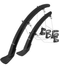 Skydeliai FORCE WIN42 Aluflex 28" su laikikliais (juodi)