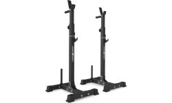 Set MS33_2.0 | Double-sided bench + multilevel stands (2 pieces) for barbells with assistance + Scott bench (prayer bar) with ad