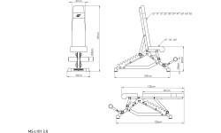 Double-sided bench MS-L101 2.0 - Marbo Sport