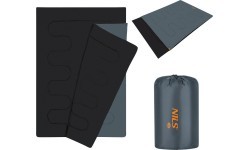 NC2001 ANTHRACITE-ORANGE DOUBLE SLEEPING BAG NILS CAMP