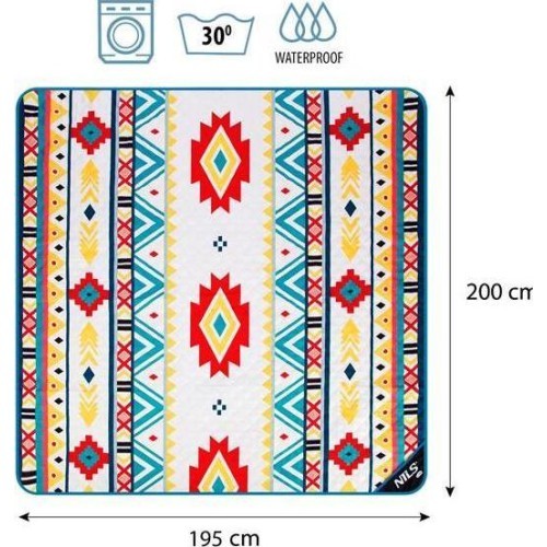 Плед для пикника NC8022 Aztek 195 x 200 см NILS Camp