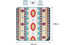 Iškylų pledas NC8022 Aztek 195 x 200 cm NILS Camp