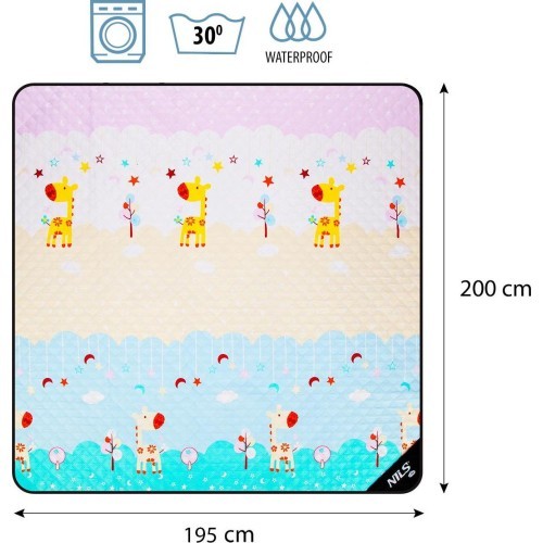 NC8028 GIRAFFE PICNIC BLANKET 195X200 CM NILS CAMP