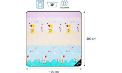 Pikniko pledas NC8028 Giraffe 195 x 200 cm Nils Camp