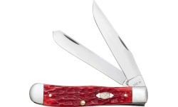 Trapper Knife With Clip Case CV, Red