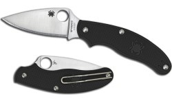 Folding Knife Spyderco C94PBK UK Penknife Leaf Shape