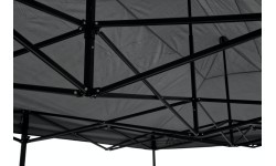 Sudedama pavėsinė-palapinė 3x6 m, pilka, vandeniui atspari