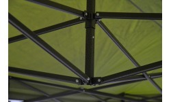 Sudedama pavėsinė 3x6 m žalia, atspari vandeniui