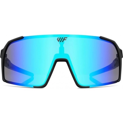 Поляризационные солнцезащитные очки VIF One чёрные с ледяным голубым