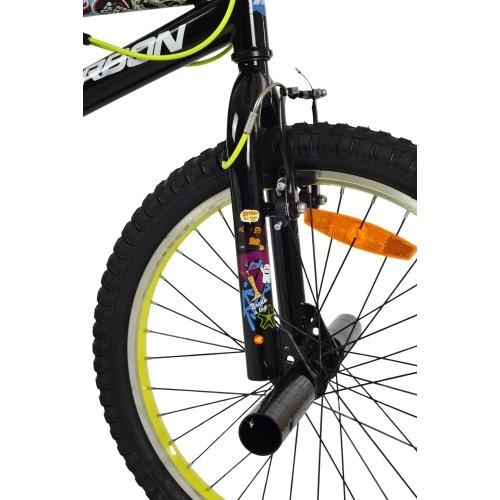 Dviratis Karbon BMX 20 black-lime