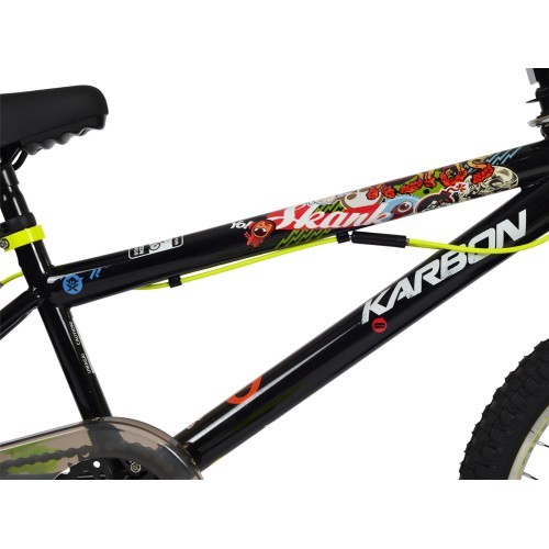 Dviratis Karbon BMX 20 black-lime
