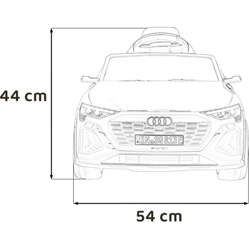 Elektromobilis Audi SQ8 raudonas