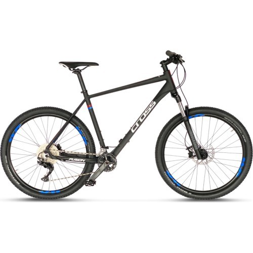 CROSS Fusion X 27.5", 20 скоростей, размер 16.5" (42 см), чёрный