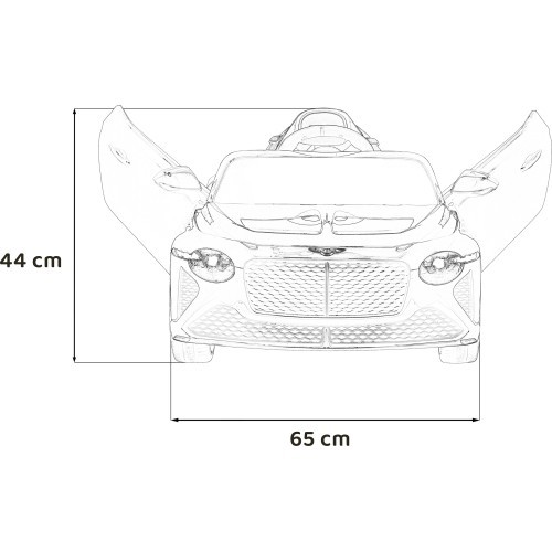 Bentley Bacalar, чёрный детский электромобиль