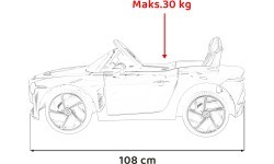 Bentley Bacalar, чёрный детский электромобиль
