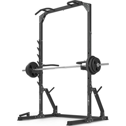 Half-rack cage (pull-up bar with stands and handrails + landmine handle) MS-U115 2.0 - Marbo Sport