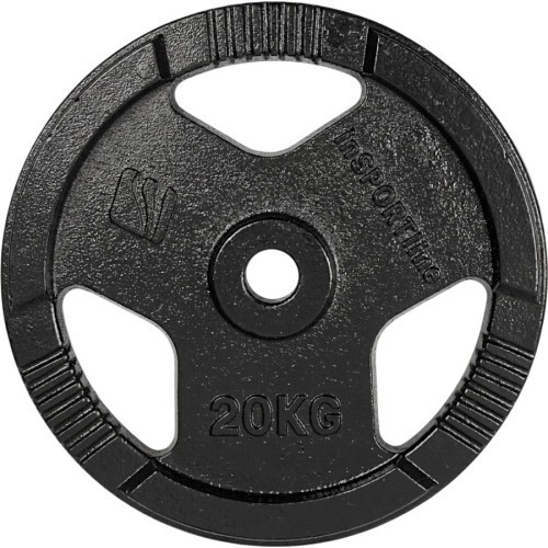 Ketaus svorio diskas inSPORTline Hamerton Black 20 kg, 30 mm