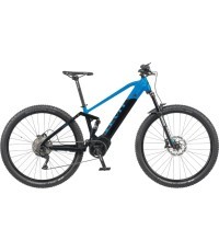 Visiškai pakabinamas kalnų elektrinis dviratis "Levit Kingit BF Overstep 630 29" - 2024 - Blue black pearl