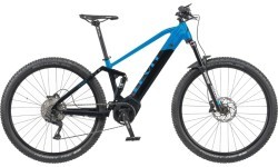 Visiškai pakabinamas kalnų elektrinis dviratis "Levit Kingit BF Overstep 630 29" - 2024 - Blue black pearl