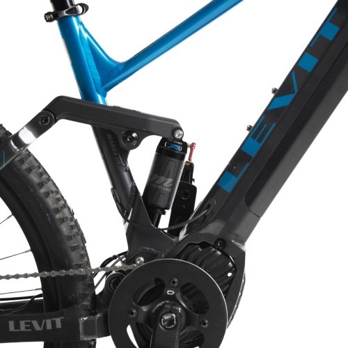 Visiškai pakabinamas kalnų elektrinis dviratis "Levit Kingit BF Overstep 630 29" - 2024 - Blue black pearl