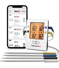 Digital wireless rechargeable Bluetooth food thermometer with 4 probes ThermoPro TP25W