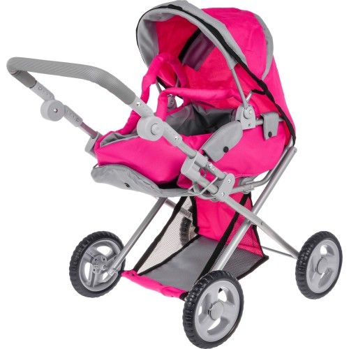 2-in-1 Pink Stroller