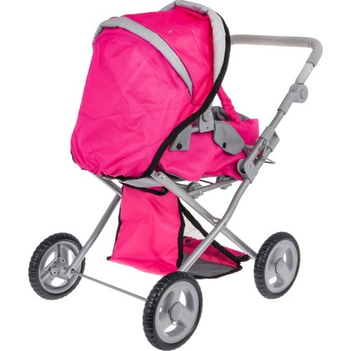 2-in-1 Pink Stroller
