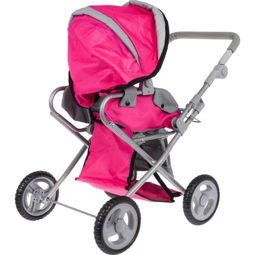 2-in-1 Pink Stroller