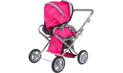 2-in-1 Pink Stroller