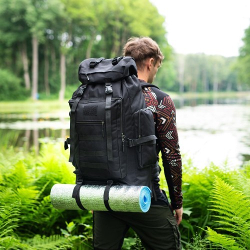 NC1785 TACTICAL BACKPACK BLACK MAGNUM 100L NILS CAMP