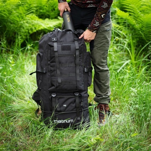 Taktinė kuprinė Nils Camp Magnum NC1785, 100 l, juoda