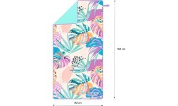 NCR14 FLORA MICROFIBRE TOWEL 160x80 cm NILS
