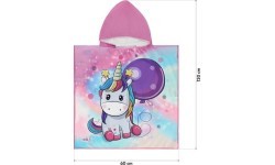 NAR20 UNICORN NILS AQUA PONCHO TOWEL