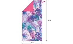 Mikropluošto rankšluostis Nils Camp NCR14 Pineapple, 160x80 cm