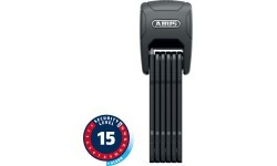 Spyna ABUS BORDO GRANIT™ 6500KA // su signalizacija, sulankstoma, 90 cm (juoda)