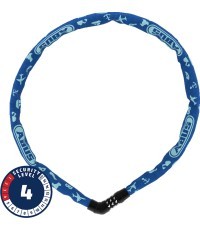 ABUS Steel-O-Chain™ 4804C/75 Blue Symbols chain lock, 75 cm (blue)