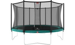 Батут BERG Favorit Regular 430 зелёный + защитная сетка Comfort