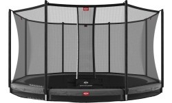 BERG Favorit InGround 430 batutas, pilkas + apsauginis tinklas Comfort