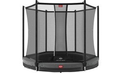 Batutas BERG Favorit InGround 200 pilkas su apsauginiu tinklu Comfort